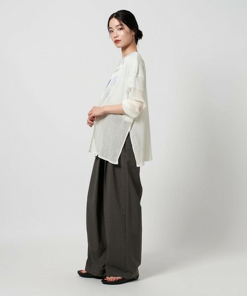 BEAUTY&YOUTH UNITED ARROWS / ビューティー&ユース ユナイテッドアローズ カーディガン・ボレロ | クレープ クルーネックカーディガン | 詳細3