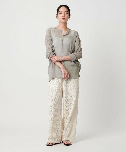 BEAUTY&YOUTH UNITED ARROWS / ビューティー&ユース ユナイテッドアローズ カーディガン・ボレロ | クレープ クルーネックカーディガン | 詳細18