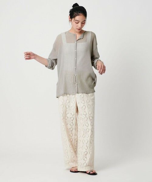 BEAUTY&YOUTH UNITED ARROWS / ビューティー&ユース ユナイテッドアローズ カーディガン・ボレロ | クレープ クルーネックカーディガン | 詳細20