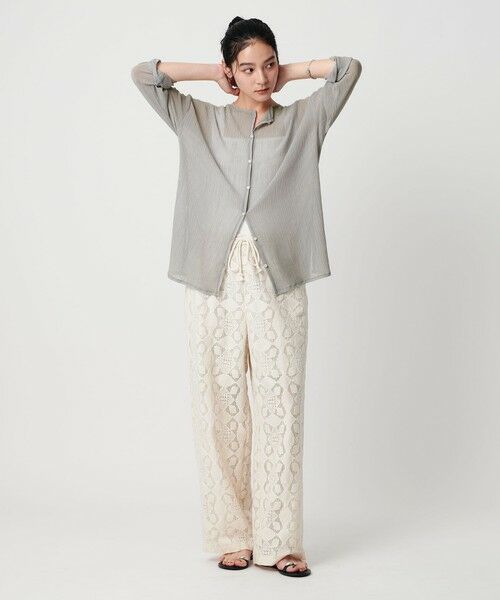 BEAUTY&YOUTH UNITED ARROWS / ビューティー&ユース ユナイテッドアローズ カーディガン・ボレロ | クレープ クルーネックカーディガン | 詳細24