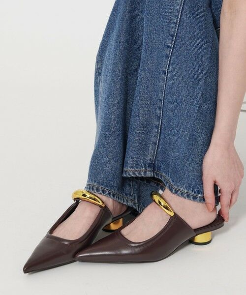 BEAUTY & YOUTH UNITED ARROWS/ビューティー&ユース ユナイテッドアローズ <JW PEI>HELENA ミュール DK. BROWN 24cm BEAUTY & YOUTH UNITED ARROWS/ビューティー&ユース ユナイテッドアローズ <JW PEI>HELENA ミュール DK. BROWN 24cm