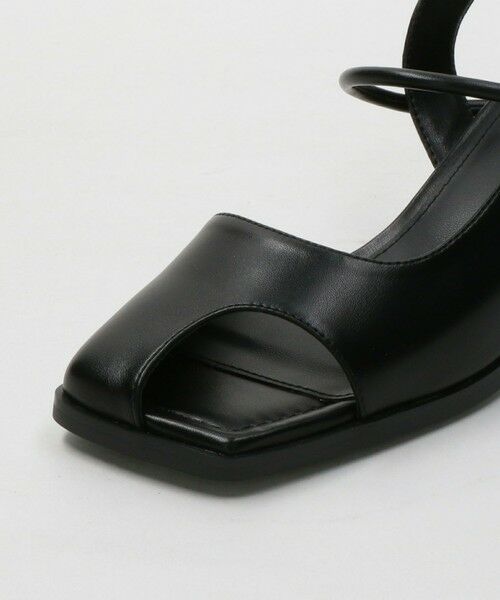 BEAUTY&YOUTH UNITED ARROWS / ビューティー&ユース ユナイテッドアローズ サンダル | レザーライク オープントゥ バックストラップミュール | 詳細9