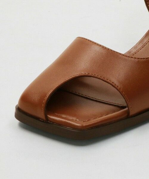 【美品】レザーライク　オープントゥ　バックストラップミュール BEAUTY&YOUTH UNITED ARROWS｜レザーライク オープントゥ バック