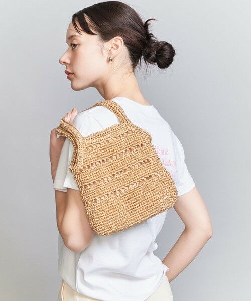 BEAUTY & YOUTH UNITED ARROWS/ビューティー&ユース ユナイテッドアローズ メタリックコード ミニ トートバッグ GOLD FREE BEAUTY & YOUTH UNITED ARROWS/ビューティー&ユース ユナイテッドアローズ メタリックコード ミニ トートバッグ GOLD FREE