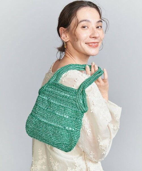 BEAUTY & YOUTH UNITED ARROWS/ビューティー&ユース ユナイテッドアローズ メタリックコード ミニ トートバッグ KELLY FREE BEAUTY & YOUTH UNITED ARROWS/ビューティー&ユース ユナイテッドアローズ メタリックコード ミニ トートバッグ KELLY FREE