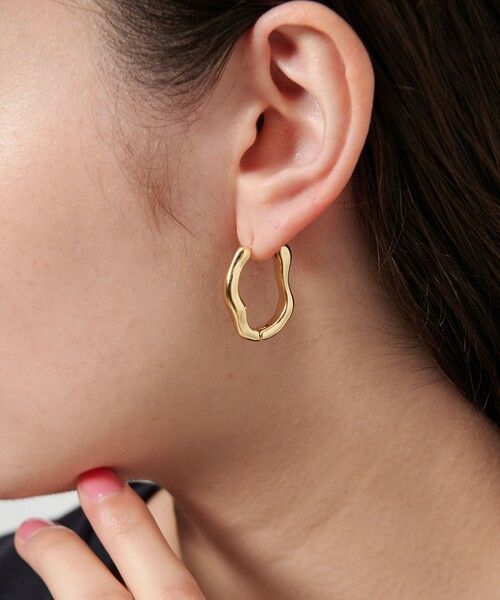 BEAUTY & YOUTH UNITED ARROWS/ビューティー&ユース ユナイテッドアローズ ユニーク Uモチーフ ピアス GOLD FREE BEAUTY & YOUTH UNITED ARROWS/ビューティー&ユース ユナイテッドアローズ ユニーク Uモチーフ ピアス GOLD FREE