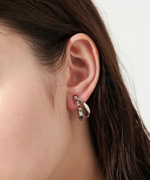 BEAUTY & YOUTH UNITED ARROWS/ビューティー&ユース ユナイテッドアローズ ユニーク サークル イヤリング SILVER FREE BEAUTY & YOUTH UNITED ARROWS/ビューティー&ユース ユナイテッドアローズ ユニーク サークル イヤリング SILVER FREE