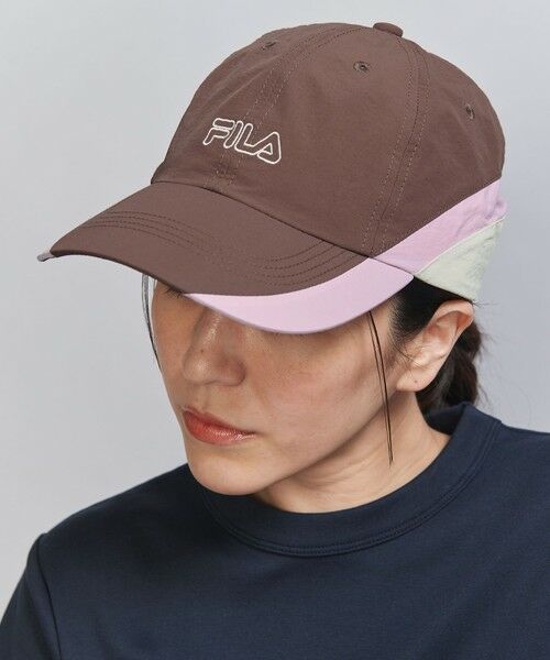 BEAUTY & YOUTH UNITED ARROWS/ビューティー&ユース ユナイテッドアローズ <FILA>FLU カラーパターン キャップ MD. BROWN FREE BEAUTY & YOUTH UNITED ARROWS/ビューティー&ユース ユナイテッドアローズ <FILA>FLU カラーパターン キャップ MD. BROWN FREE