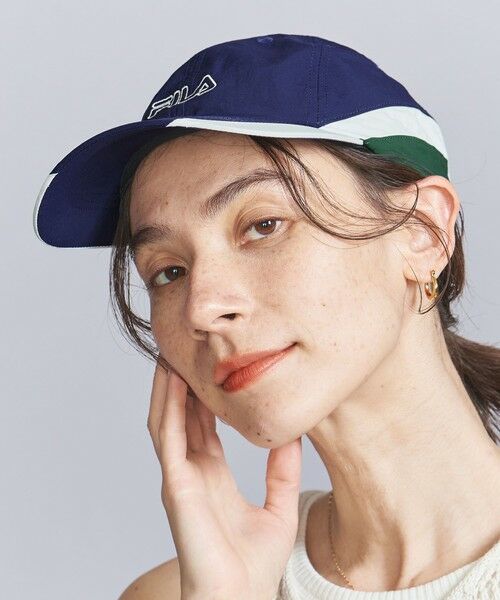 BEAUTY & YOUTH UNITED ARROWS/ビューティー&ユース ユナイテッドアローズ <FILA>FLU カラーパターン キャップ NAVY FREE BEAUTY & YOUTH UNITED ARROWS/ビューティー&ユース ユナイテッドアローズ <FILA>FLU カラーパターン キャップ NAVY FREE