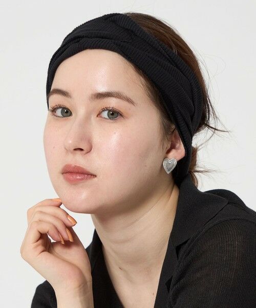 BEAUTY & YOUTH UNITED ARROWS/ビューティー&ユース ユナイテッドアローズ <La maison de Lyllis>ループ ヘアバンド BLACK FREE BEAUTY & YOUTH UNITED ARROWS/ビューティー&ユース ユナイテッドアローズ <La maison de Lyllis>ループ ヘアバンド BLACK FREE
