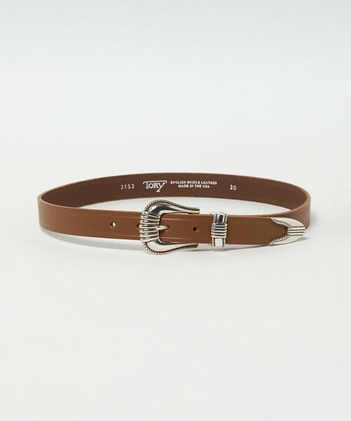 BEAUTY & YOUTH UNITED ARROWS/ビューティー&ユース ユナイテッドアローズ ＜TORY LEATHER＞レザー ウェスタン ベルト MD. BROWN FREE