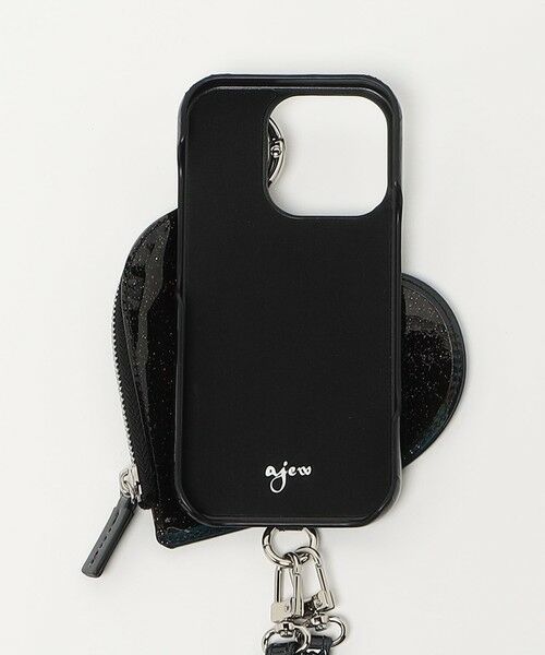 ajew＞PVC HEART PLANET POCKET iPhone16Proケース （モバイル