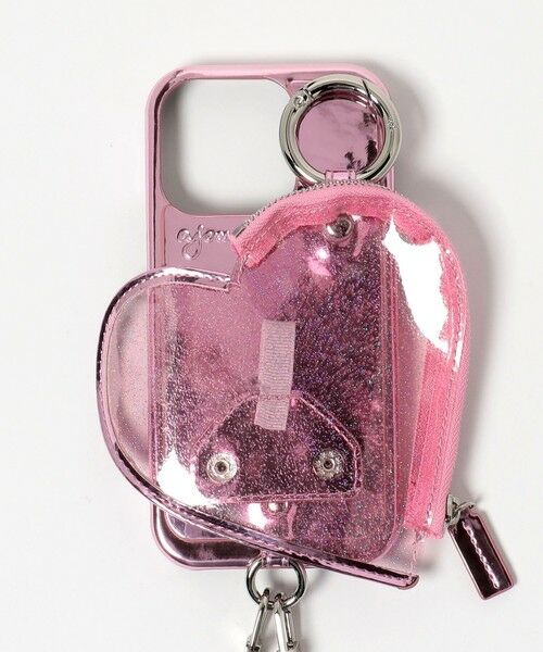 BEAUTY&YOUTH UNITED ARROWS / ビューティー&ユース ユナイテッドアローズ モバイルケース | ＜ajew＞PVC HEART PLANET POCKET iPhone16Proケース | 詳細9