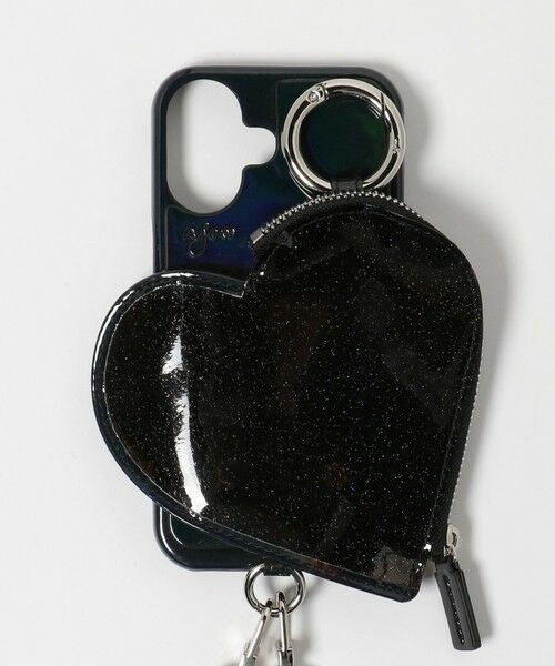 Ajew iPhone16 / black 【PVC heart】 iPhone16pro / black 【PVC heart】 (発送はご注文から3営業日