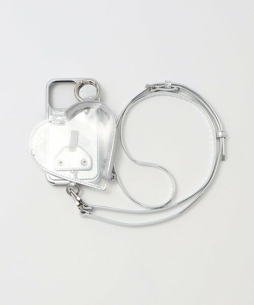 BEAUTY&YOUTH UNITED ARROWS / ビューティー&ユース ユナイテッドアローズ モバイルケース | ＜ajew＞PVC HEART PLANET POCKET iPhone15Proケース | 詳細3