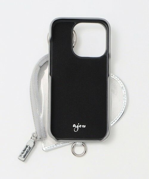 BEAUTY&YOUTH UNITED ARROWS / ビューティー&ユース ユナイテッドアローズ モバイルケース | ＜ajew＞PVC HEART PLANET POCKET iPhone15Proケース | 詳細1