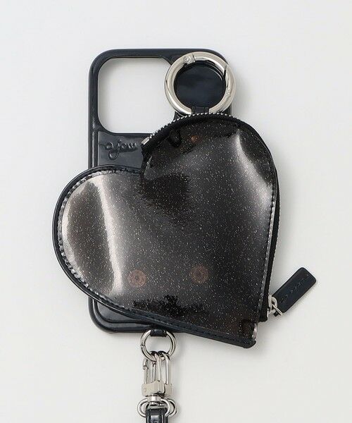 BEAUTY & YOUTH UNITED ARROWS/ビューティー&ユース ユナイテッドアローズ <ajew>PVC HEART PLANET POCKET iPhone15Proケース BLACK FREE BEAUTY & YOUTH UNITED ARROWS/ビューティー&ユース ユナイテッドアローズ <ajew>PVC HEART PLANET POCKET iPhone15Proケース BLACK FREE