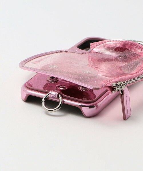 BEAUTY&YOUTH UNITED ARROWS / ビューティー&ユース ユナイテッドアローズ モバイルケース | ＜ajew＞PVC HEART PLANET POCKET iPhone15Proケース | 詳細9