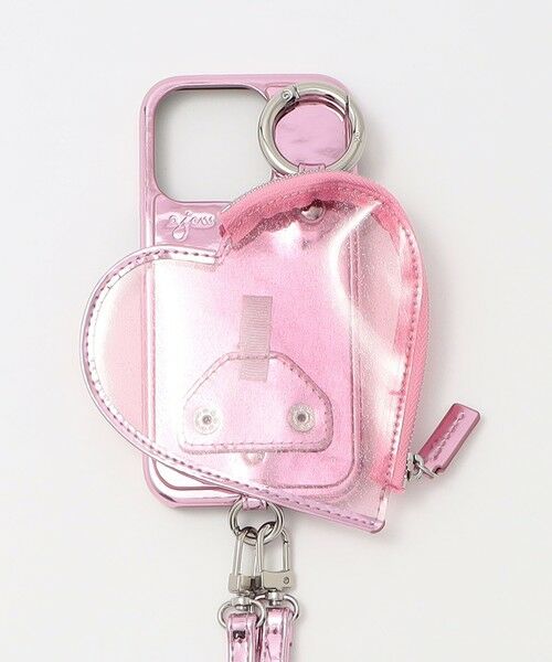 BEAUTY & YOUTH UNITED ARROWS/ビューティー&ユース ユナイテッドアローズ <ajew>PVC HEART PLANET POCKET iPhone15Proケース PINK FREE BEAUTY & YOUTH UNITED ARROWS/ビューティー&ユース ユナイテッドアローズ <ajew>PVC HEART PLANET POCKET iPhone15Proケース PINK FREE