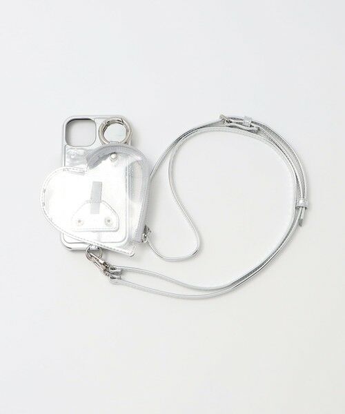 BEAUTY&YOUTH UNITED ARROWS / ビューティー&ユース ユナイテッドアローズ モバイルケース | ＜ajew＞PVC HEART PLANET POCKET iPhone15ケース | 詳細3