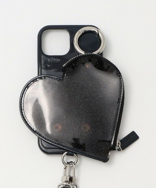 BEAUTY & YOUTH UNITED ARROWS/ビューティー&ユース ユナイテッドアローズ <ajew>PVC HEART PLANET POCKET iPhone15ケース BLACK FREE BEAUTY & YOUTH UNITED ARROWS/ビューティー&ユース ユナイテッドアローズ <ajew>PVC HEART PLANET POCKET iPhone15ケース BLACK FREE