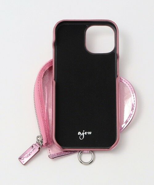 BEAUTY&YOUTH UNITED ARROWS / ビューティー&ユース ユナイテッドアローズ モバイルケース | ＜ajew＞PVC HEART PLANET POCKET iPhone15ケース | 詳細7