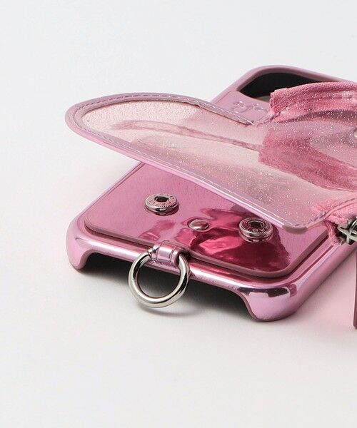 BEAUTY&YOUTH UNITED ARROWS / ビューティー&ユース ユナイテッドアローズ モバイルケース | ＜ajew＞PVC HEART PLANET POCKET iPhone15ケース | 詳細9