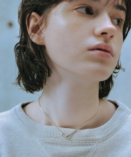 BEAUTY & YOUTH UNITED ARROWS/ビューティー&ユース ユナイテッドアローズ <by Preek>Vライン ネックレス SILVER FREE BEAUTY & YOUTH UNITED ARROWS/ビューティー&ユース ユナイテッドアローズ <by Preek>Vライン ネックレス SILVER FREE