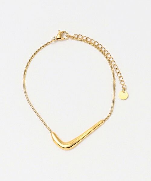 BEAUTY & YOUTH UNITED ARROWS/ビューティー&ユース ユナイテッドアローズ <by Preek>Vライン ブレスレット GOLD FREE BEAUTY & YOUTH UNITED ARROWS/ビューティー&ユース ユナイテッドアローズ <by Preek>Vライン ブレスレット GOLD FREE