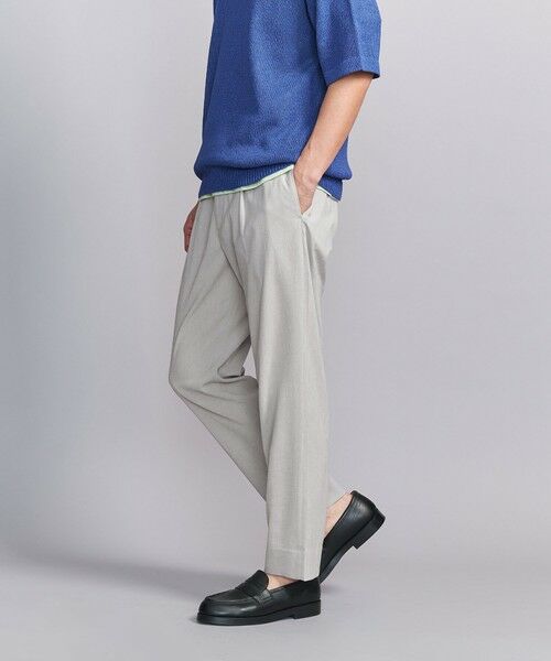 BEAUTY & YOUTH UNITED ARROWS/ビューティー&ユース ユナイテッドアローズ ソアロン 1プリーツ イージー テーパード パンツ LT. GRAY L BEAUTY & YOUTH UNITED ARROWS/ビューティー&ユース ユナイテッドアローズ ソアロン 1プリーツ イージー テーパード パンツ LT. GRAY L