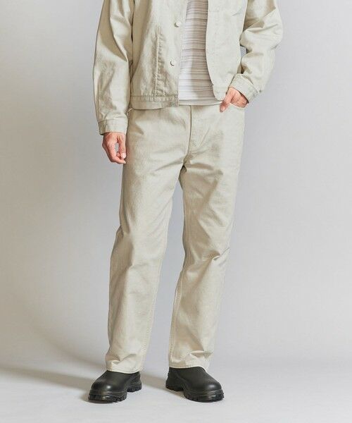 BEAUTY & YOUTH UNITED ARROWS/ビューティー&ユース ユナイテッドアローズ コットンダック 5ポケット ワイドストレートパンツ NATURAL 30inch BEAUTY & YOUTH UNITED ARROWS/ビューティー&ユース ユナイテッドアローズ コットンダック 5ポケット ワイドストレートパンツ NATURAL 30inch