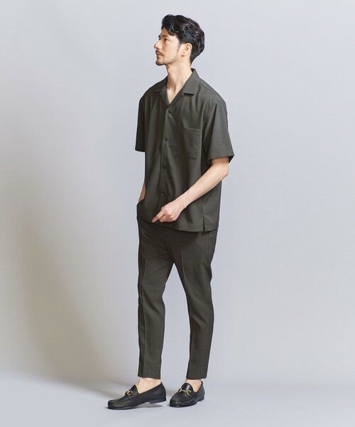 beauty＆youth Reflax オープンカラー シャツ WEB限定 WARDROBE SMART】 Reflax オープンカラー シャツ