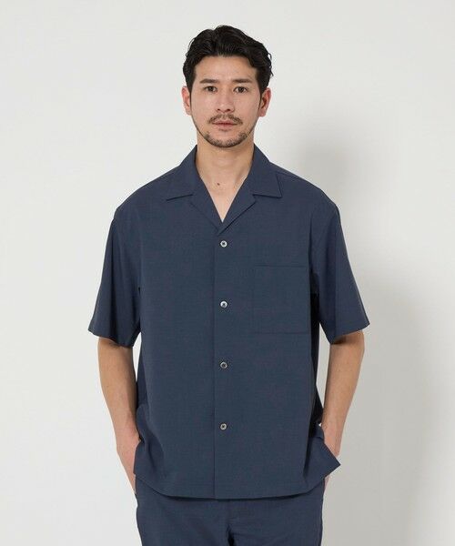 WEB限定 WARDROBE SMART】 Reflax オープンカラー シャツ
