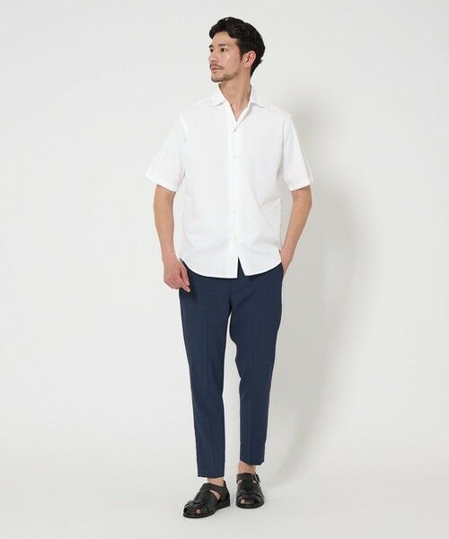 WEB限定 WARDROBE SMART】コットン ワイドカラー スキッパー