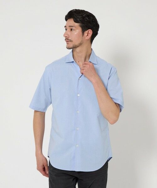 WEB限定 WARDROBE SMART】コットン ワイドカラー スキッパー