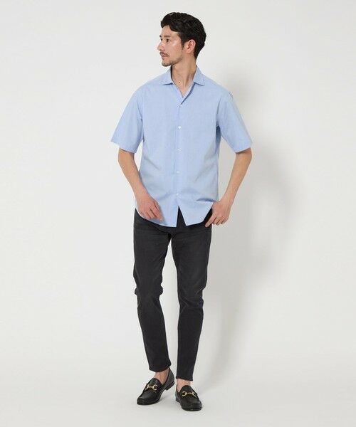 【定価11,990円】BEAUTY&YOUTH / スキッパーシャツ Lサイズ WEB限定 WARDROBE SMART】コットン ワイドカラー スキッパー