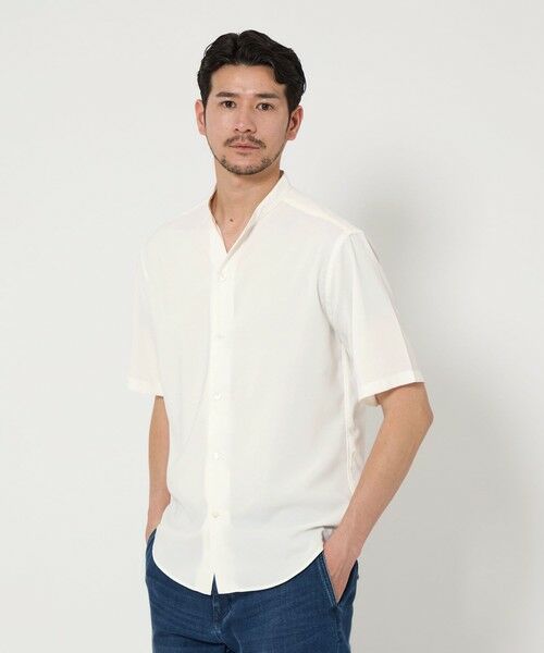 BEAUTY&YOUTH UNITED ARROWS / ビューティー&ユース ユナイテッドアローズ シャツ・ブラウス | 【WEB限定 WARDROBE SMART】ドレープ  バンドカラー スキッパーシャツ | 詳細2