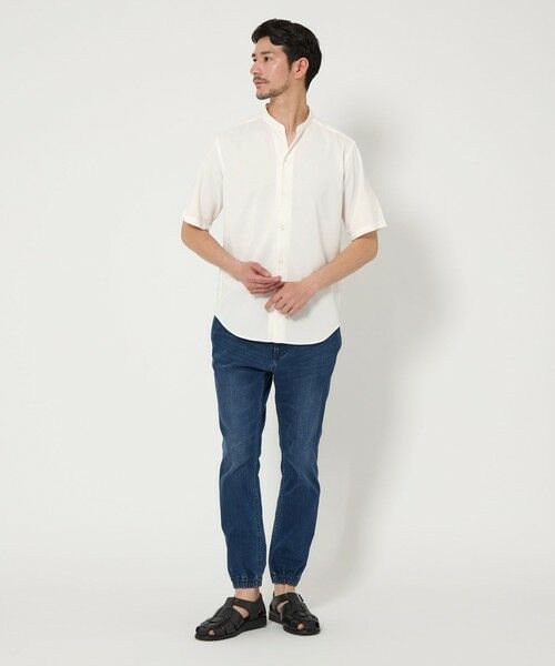 BEAUTY&YOUTH UNITED ARROWS / ビューティー&ユース ユナイテッドアローズ シャツ・ブラウス | 【WEB限定 WARDROBE SMART】ドレープ  バンドカラー スキッパーシャツ | 詳細4