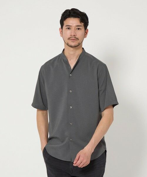 BEAUTY&YOUTH UNITED ARROWS / ビューティー&ユース ユナイテッドアローズ シャツ・ブラウス | 【WEB限定 WARDROBE SMART】ドレープ  バンドカラー スキッパーシャツ | 詳細14