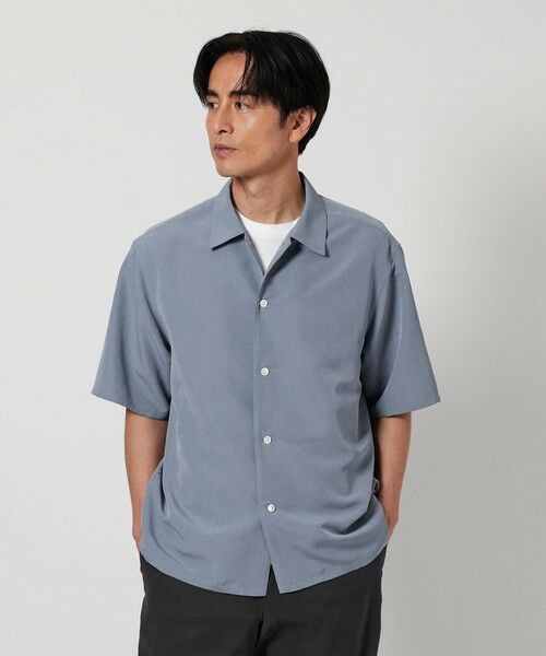 beauty＆youth キャンプカラーシャツ【接触冷感】　Ｍサイズ BEAUTY＆YOUTH UNITED ARROWS シャツ シルキータッチ キャンプ