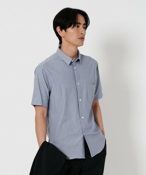 BEAUTY & YOUTH UNITED ARROWS/ビューティー&ユース ユナイテッドアローズ クイック ストレッチ ストライプ レギュラー 半袖シャツ ‐伸縮‐ COBALT XL BEAUTY & YOUTH UNITED ARROWS/ビューティー&ユース ユナイテッドアローズ クイック ストレッチ ストライプ レギュラー 半袖シャツ ‐伸縮‐ COBALT XL