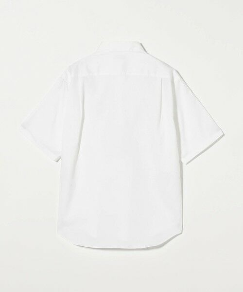 【美品】UNITED ARROWS 半袖　リネンシャツ　ホワイト セール】 クリア オックスフォード リラックスレギュラー 半袖