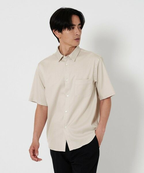 BEAUTY & YOUTH UNITED ARROWS/ビューティー&ユース ユナイテッドアローズ クリア オックスフォード リラックスレギュラー 半袖シャツ NATURAL M BEAUTY & YOUTH UNITED ARROWS/ビューティー&ユース ユナイテッドアローズ クリア オックスフォード リラックスレギュラー 半袖シャツ NATURAL M