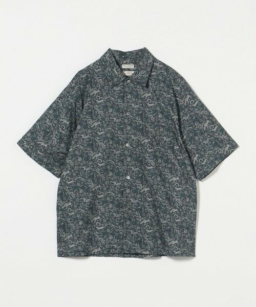 BEAUTY & YOUTH UNITED ARROWS/ビューティー&ユース ユナイテッドアローズ ロンシャン アニマルプリント キャンプカラー グランデシャツ OLIVE M BEAUTY & YOUTH UNITED ARROWS/ビューティー&ユース ユナイテッドアローズ ロンシャン アニマルプリント キャンプカラー グランデシャツ OLIVE M