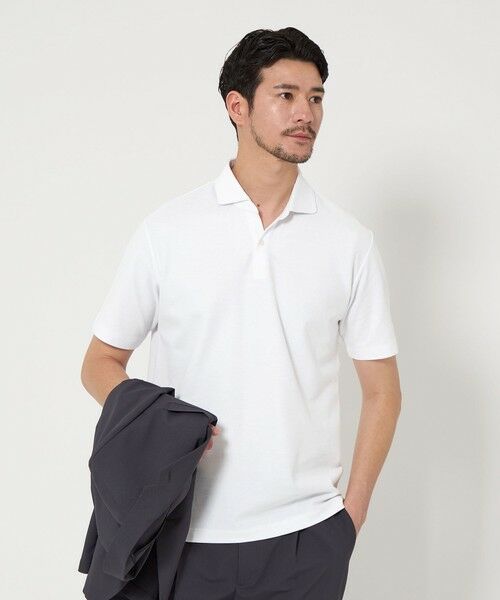 BEAUTY&YOUTH UNITED ARROWS / ビューティー&ユース ユナイテッドアローズ ポロシャツ | 【WEB限定 WARDROBE SMART】ステイ クリーン ピケ スキッパー ポロシャツ【抗菌・防臭】 | 詳細6
