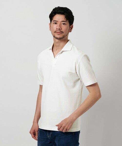 BEAUTY&YOUTH UNITED ARROWS / ビューティー&ユース ユナイテッドアローズ ポロシャツ | 【WEB限定 WARDROBE SMART】ステイ クリーン ピケ スキッパー ポロシャツ【抗菌・防臭】 | 詳細2