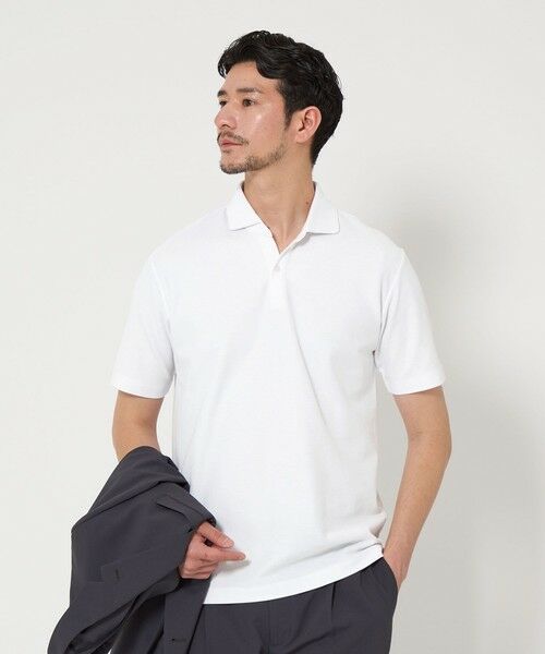 BEAUTY&YOUTH UNITED ARROWS / ビューティー&ユース ユナイテッドアローズ ポロシャツ | 【WEB限定 WARDROBE SMART】ステイ クリーン ピケ スキッパー ポロシャツ【抗菌・防臭】 | 詳細5