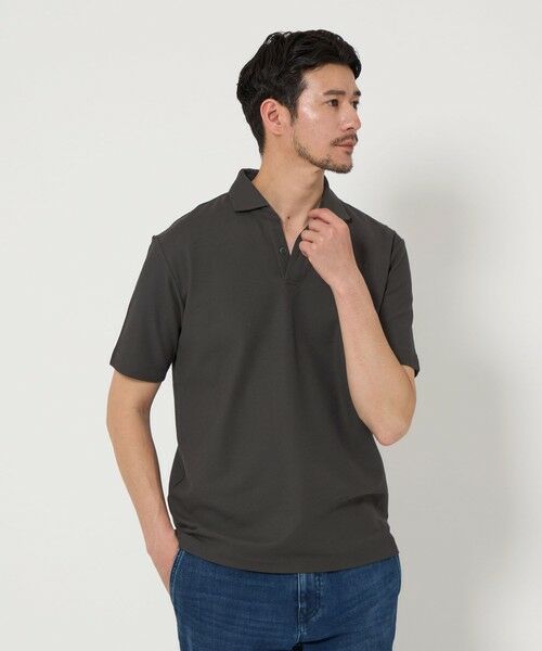 BEAUTY&YOUTH UNITED ARROWS / ビューティー&ユース ユナイテッドアローズ ポロシャツ | 【WEB限定 WARDROBE SMART】ステイ クリーン ピケ スキッパー ポロシャツ【抗菌・防臭】 | 詳細15