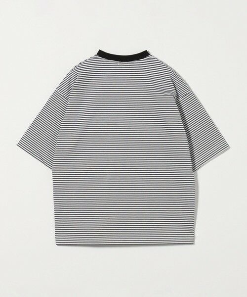 UNITED TOKYO ボーダーTシャツ SUVIN×SUPIMA COTTON ボーダーリラックスTシャツ(1 BLACK