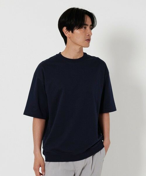 BEAUTY & YOUTH UNITED ARROWS/ビューティー&ユース ユナイテッドアローズ カネマサメリヤス クルーネック スウェットTシャツ -MADE IN JAPAN- NAVY L BEAUTY & YOUTH UNITED ARROWS/ビューティー&ユース ユナイテッドアローズ カネマサメリヤス クルーネック スウェットTシャツ -MADE IN JAPAN- NAVY L